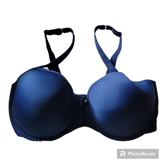 Bail Comfortlite Smoothing Bra Underwire Lightly Lined Royal Blue Sz 40DD NWOT - Picture 3 of 13
